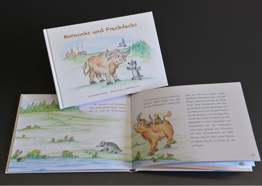 Kinderbuch «Hornochs und Frechdachs»